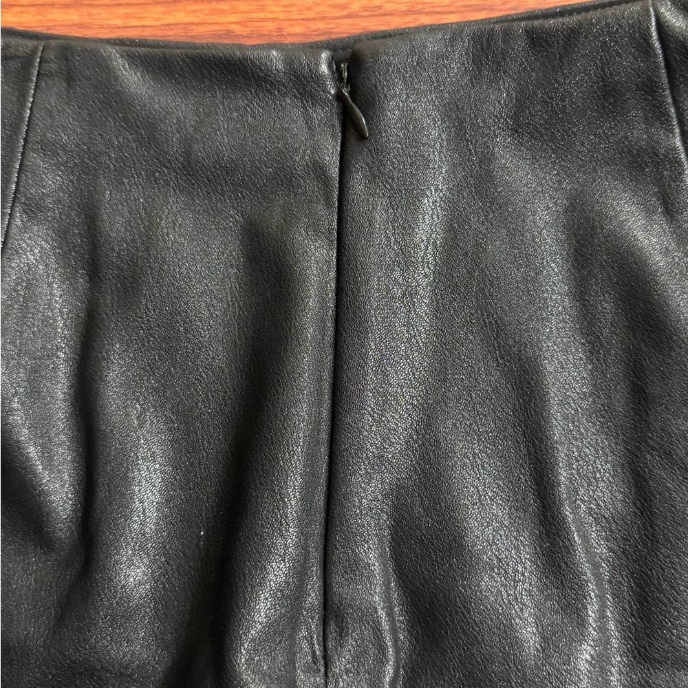 Amanda Uprichard x REVOLVE Dale Skort in Black Leather- Women’s Size M - Picture 6 of 11
